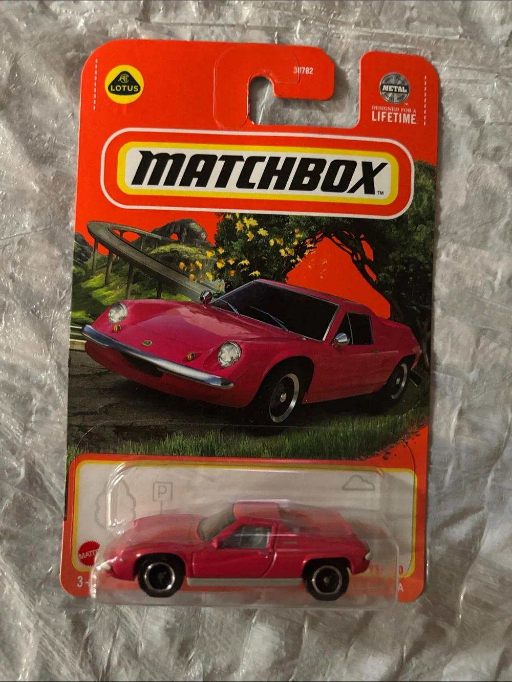 Matchbox Lotus Sports Car - Bright Pink Die-Cast